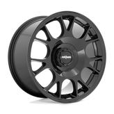 Rotiform - R187 TUF-R - Black - GLOSS BLACK - 18" x 9.5", 38 Offset, 5x108, 120 (Bolt Pattern), 72.6mm HUB