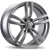 Replika - R163A - Silver - Gloss Silver - 19" x 8.5", 25 Offset, 5x112 (Bolt Pattern), 66.6mm HUB