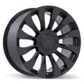 Replika - R263 - Black - Satin Black - 19" x 9.5", 45 Offset, 5x114.3 (Bolt Pattern), 64.1mm HUB