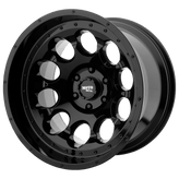 Moto Metal - MO990 ROTARY - Black - Gloss Black - 17" x 9", -12 Offset, 5x127 (Bolt Pattern), 78.1mm HUB