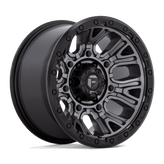 Fuel - D825 TRACTION - Gunmetal - MATTE GUNMETAL WITH BLACK RING - 20" x 9", 1 Offset, 5x127 (Bolt Pattern), 71.5mm HUB