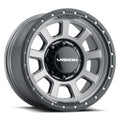 Vision Wheel Off-Road - 350 OJOS - Grey - Satin Grey - 18" x 9", -12 Offset, 8x170 (Bolt Pattern), 125.2mm HUB