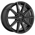 Niche - M243 TIFOSI - Black - GLOSS BLACK MILLED - 20" x 10.5", 4 Offset, 5x114.3 (Bolt Pattern), 72.56mm HUB