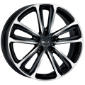 Mak Wheels - MAGMA - Black - BLACK MIRROR - 17" x 7.5", 30 Offset, 5x112 (Bolt Pattern), 76mm HUB