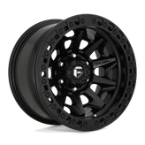 Fuel - D114 COVERT BEADLOCK - Black - MATTE BLACK - 17" x 9", -38 Offset, 5x127 (Bolt Pattern), 71.5mm HUB