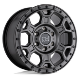 Black Rhino - MIDHILL - Gunmetal - MATTE GUNMETAL WITH BLACK BOLTS - 17" x 8", 38 Offset, 6x130 (Bolt Pattern), 84.1mm HUB