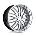 TSW Wheels - SNETTERTON - Silver - Hyper Silver with Mirror Cut Lip - 20" x 10", 25 Offset, 5x114.3 (Bolt Pattern), 76.1mm HUB