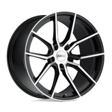 Cray Wheels - SPIDER - Black - GLOSS BLACK WITH MIRROR CUT FACE - 18" x 9.5", 56 Offset, 5x120.65 (Bolt Pattern), 70.3mm HUB