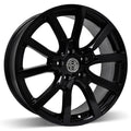 RSSW - Mayfair - Black - Gloss Black - 16" x 6.5", 45 Offset, 5x114.3 (Bolt Pattern), 67.1mm HUB