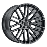 Mandrus - MASCHE - Gunmetal - SEMI GLOSS BLACK W/ MIRROR CUT FACE - 20" x 10", 3 Offset, 5x112 (Bolt Pattern), 66.56mm HUB