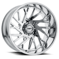 Tuff Wheels - T4B - Chrome - Chrome - 22" x 12", -45 Offset, 8x180 (Bolt Pattern), 125.1mm HUB
