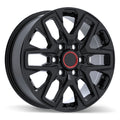 Replika - R262 - Black - Satin Black - 18" x 7.5", 60 Offset, 6x139.7 (Bolt Pattern), 95.1mm HUB