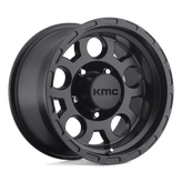 KMC Wheels - KM522 ENDURO - Black - MATTE BLACK - 15" x 7", -6 Offset, 6x139.7 (Bolt Pattern), 108mm HUB