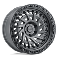 Black Rhino - SHREDDER - Gunmetal - MATTE GUNMETAL WITH BLACK RING - 17" x 9", 0 Offset, 6x139.7 (Bolt Pattern), 112.1mm HUB