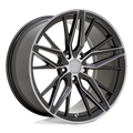 XO Luxury Wheels - ZURICH - Black - Gloss Black with Machined Gloss Dark Tint - 20" x 10.5", 25 Offset, 5x120 (Bolt Pattern), 76.1mm HUB