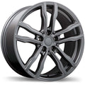 Replika - R200 - Gunmetal - Gloss Gunmetal - 19" x 8.5", 35 Offset, 5x112 (Bolt Pattern), 66.6mm HUB