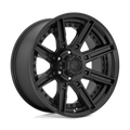 Fuel - D709 ROGUE - Black - MATTE BLACK - 20" x 9", 1 Offset, 6x139.7 (Bolt Pattern), 106.1mm HUB