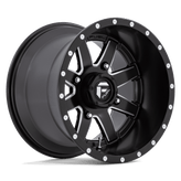 Fuel UTV - D538 MAVERICK - Black - MATTE BLACK MILLED - 15" x 10", 0 Offset, 4x137 (Bolt Pattern), 110.2mm HUB