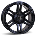 RSSW - Krawler - Black - Matte Black - 18" x 8", 20 Offset, 8x165.1 (Bolt Pattern), 121.3mm HUB