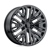 OE Creations - PR197 - Black - Gloss Black Milled - 24" x 10", 31 Offset, 6x139.7 (Bolt Pattern), 78.1mm HUB