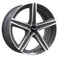 Euro Design - Spa - Gunmetal - Gunmetal Polished - 18" x 8", 42 Offset, 5x108 (Bolt Pattern), 63.4mm HUB