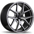 Fast Wheels - FC04 - Grey - Titanium - 19" x 8.5", 35 Offset, 5x112 (Bolt Pattern), 72.6mm HUB