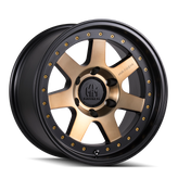 Mayhem - PRODIGY - Black - MATTE BLACK WITH BRONZE TINT - 17" x 9", -6 Offset, 6x120 (Bolt Pattern), 66.9mm HUB