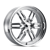 Ridler - 609 - Chrome - CHROME - 22" x 9.5", 18 Offset, 6x139.7 (Bolt Pattern), 106.1mm HUB