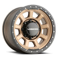 Vision Wheel Off-Road - 350 OJOS - Bronze - Bronze - 17" x 9", -12 Offset, 6x139.7 (Bolt Pattern), 106.2mm HUB