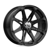 MSA Offroad Wheels - M12 DIESEL - Black - GLOSS BLACK - 15" x 7", 10 Offset, 4x156 (Bolt Pattern), 132mm HUB