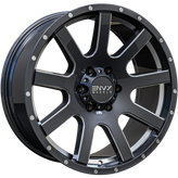 Envy Wheels - CRAZE - Gunmetal - GLOSS DARK GUN METAL / UNDERCUT / SIDE MILL / MILLED RIVETS - 17" x 9", 25 Offset, 6x135 (Bolt Pattern), 87.1mm HUB