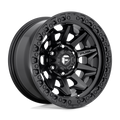 Fuel - D694 COVERT - Black - MATTE BLACK - 17" x 9", -12 Offset, 6x139.7 (Bolt Pattern), 106.1mm HUB