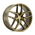 XO Luxury Wheels - CAIRO - Bronze - Bronze with Brushed Bronze Face - 19" x 9.5", 40 Offset, 5x120 (Bolt Pattern), 76.1mm HUB