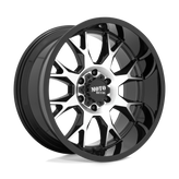 Moto Metal - MO806 - Black - GLOSS BLACK MACHINED - 20" x 9", 0 Offset, 6x120 (Bolt Pattern), 66.9mm HUB