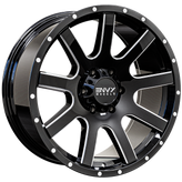 Envy Wheels - CRAZE - Black - GLOSS BLACK / SIDE MILL - 17" x 9", 25 Offset, 6x139.7 (Bolt Pattern), 106.1mm HUB