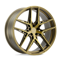 XO Luxury Wheels - CAIRO - Bronze - Bronze with Brushed Bronze Face - 19" x 9.5", 30 Offset, 5x114.3 (Bolt Pattern), 76.1mm HUB