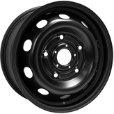Envy Wheels - NX6 STEEL WHEEL - Black - FLAT BLACK - 16" x 6.5", 60 Offset, 5x160 (Bolt Pattern), 65.1mm HUB