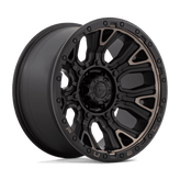 Fuel - D824 TRACTION - Black - MATTE BLACK WITH DOUBLE DARK TINT - 20" x 10", -18 Offset, 6x135 (Bolt Pattern), 87.1mm HUB