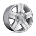 OE Creations - PR147 - Silver - SILVER MACHINED - 20" x 8.5", 0 Offset, 5x120.65, 127 (Bolt Pattern), 78.1mm HUB