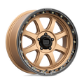 KMC Wheels - KM548 CHASE - Bronze - MATTE BRONZE WITH BLACK LIP - 20" x 9", 18 Offset, 5x127 (Bolt Pattern), 71.5mm HUB