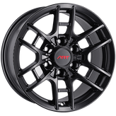 ART - Replica 237 - Black - Satin Black - 17" x 8", 5 Offset, 6x139.7 (Bolt Pattern), 106.1mm HUB