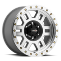 Vision Wheel Off-Road - 398 MANX - Silver - Machined - 17" x 8.5", 0 Offset, 6x139.7 (Bolt Pattern), 106.2mm HUB