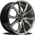 Euro Design - TR-1 - Gunmetal - Hyper Black - 16" x 6.5", 35 Offset, 5x114.3 (Bolt Pattern), 60.1mm HUB