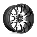 Moto Metal - MO806 - Black - GLOSS BLACK MACHINED - 20" x 10", -18 Offset, 6x135 (Bolt Pattern), 87.1mm HUB