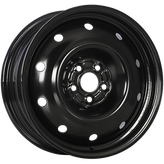 RNB - STEEL WHEEL - Black - Black E-Coating - 16" x 6.5", 48 Offset, 5x100 (Bolt Pattern), 56.1mm HUB