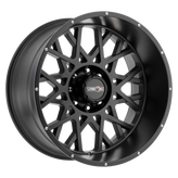 Vision Wheel Off-Road - 412 ROCKER - Black - Satin Black - 20" x 12", -51 Offset, 8x180 (Bolt Pattern), 124.2mm HUB