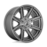 Fuel - D710 ROGUE PLATINUM - Gunmetal - BRUSHED GUN METAL TINTED CLEAR - 20" x 10", -18 Offset, 6x135 (Bolt Pattern), 87.1mm HUB