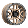KMC Wheels - KM544 MESA - Bronze - MATTE BRONZE WITH BLACK LIP - 17" x 9", 18 Offset, 6x139.7 (Bolt Pattern), 106.1mm HUB