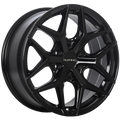 Ruffino Wheels - Demon - Black - Gloss Black - 17" x 8", 35 Offset, 6x135 (Bolt Pattern), 87.1mm HUB