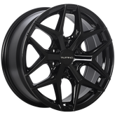 Ruffino Wheels - Demon - Black - Gloss Black - 17" x 8", 35 Offset, 6x135 (Bolt Pattern), 87.1mm HUB